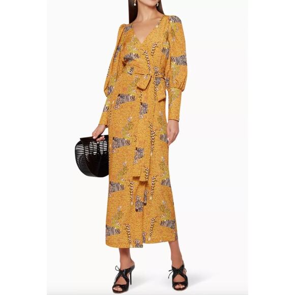 Rhode Resort Aspen Serengeti Wrap Maxi Dress - Picture 1 of 10